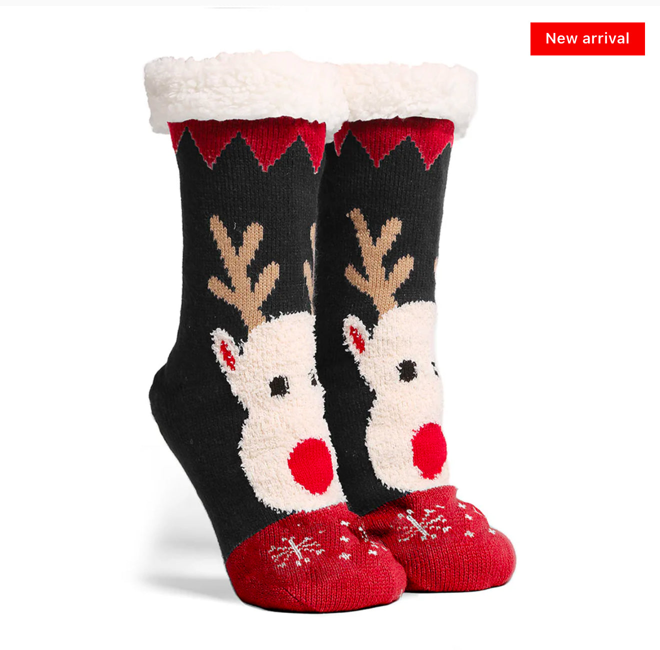 Reindeer Mini Crew Winter Socks