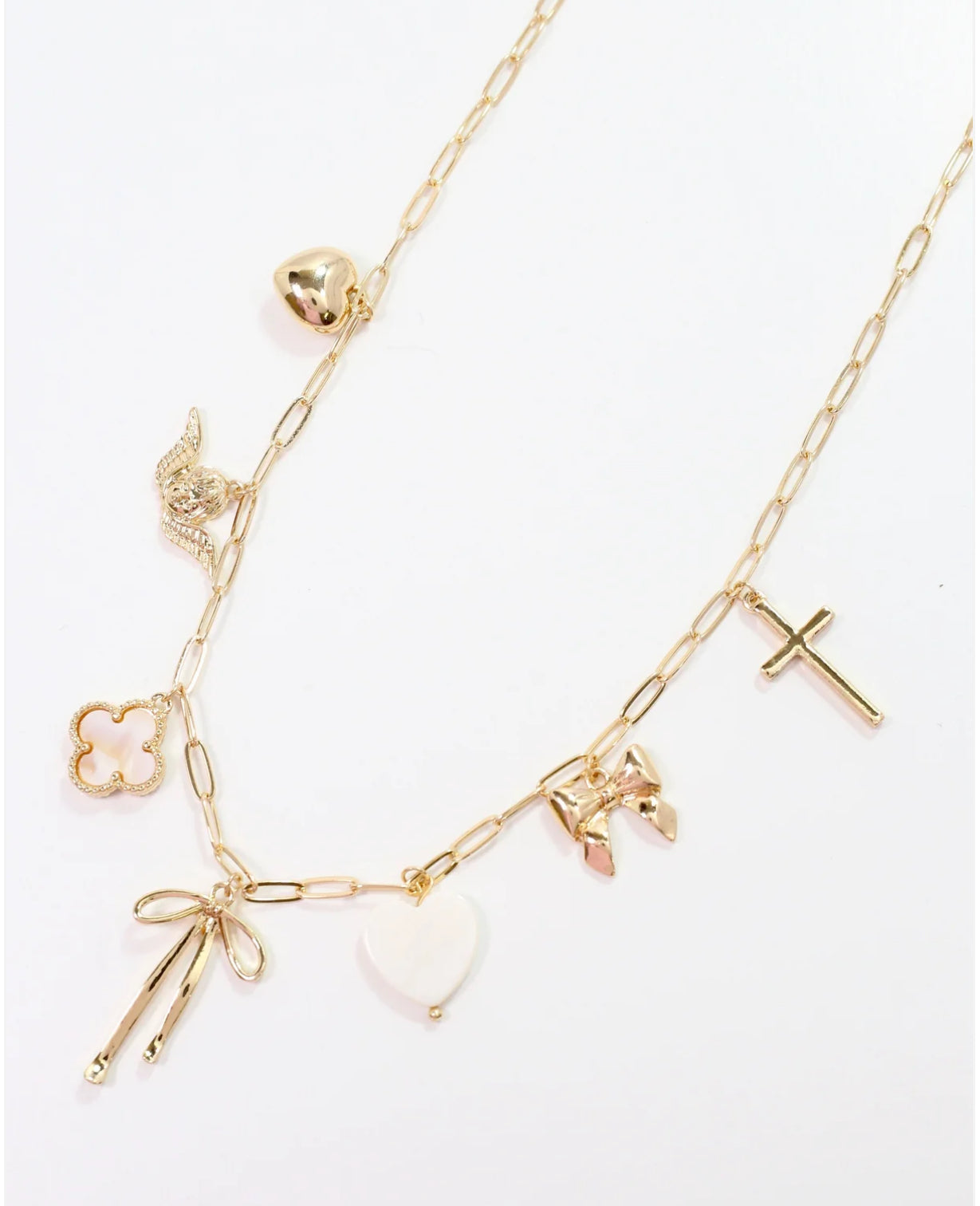 Charm Necklace - Gold Platted