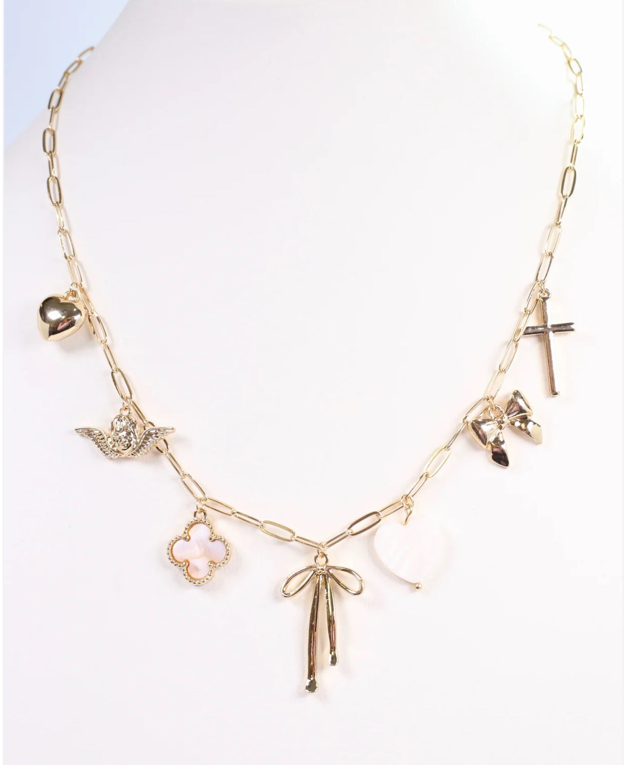 Charm Necklace - Gold Platted