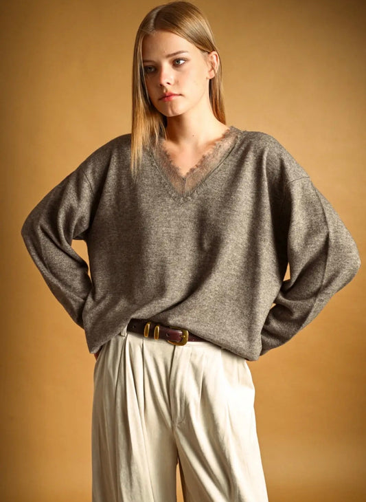 v neck sweater