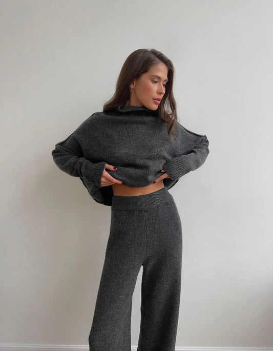 Cozy knit Sweater and Pants Set