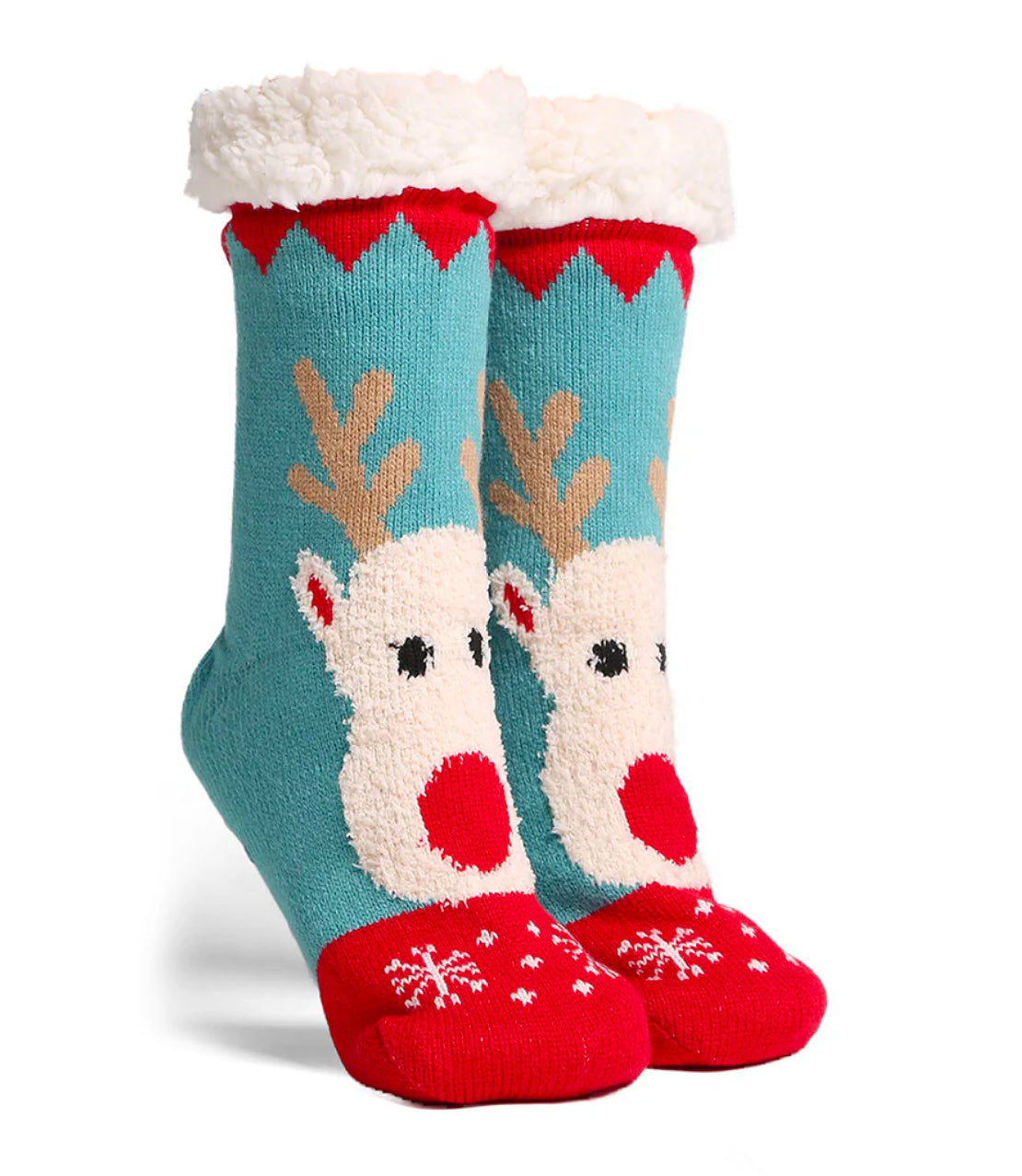 Reindeer Mini Crew Winter Socks