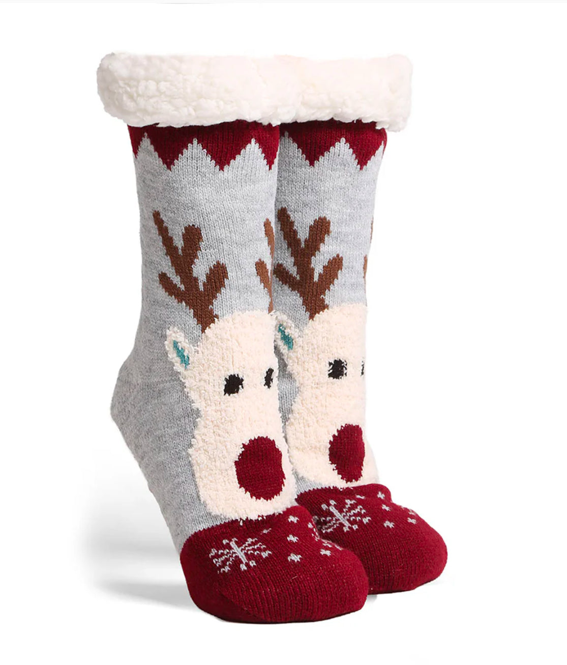 Reindeer Mini Crew Winter Socks