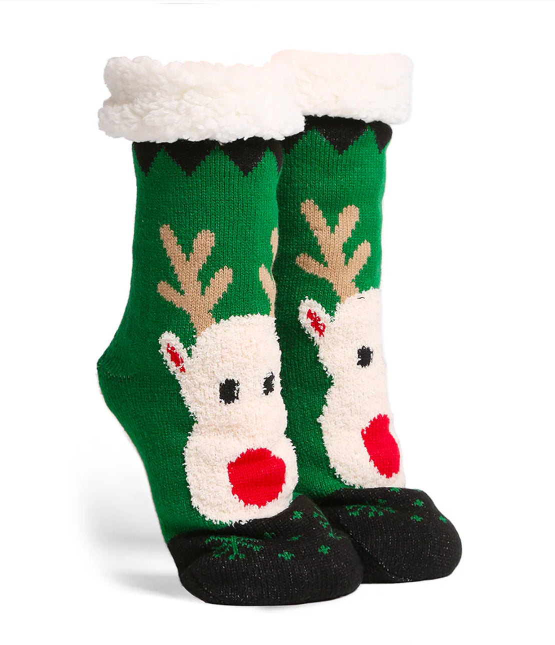 Reindeer Mini Crew Winter Socks