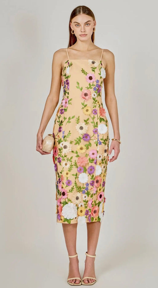 Multi Color Floral Dress