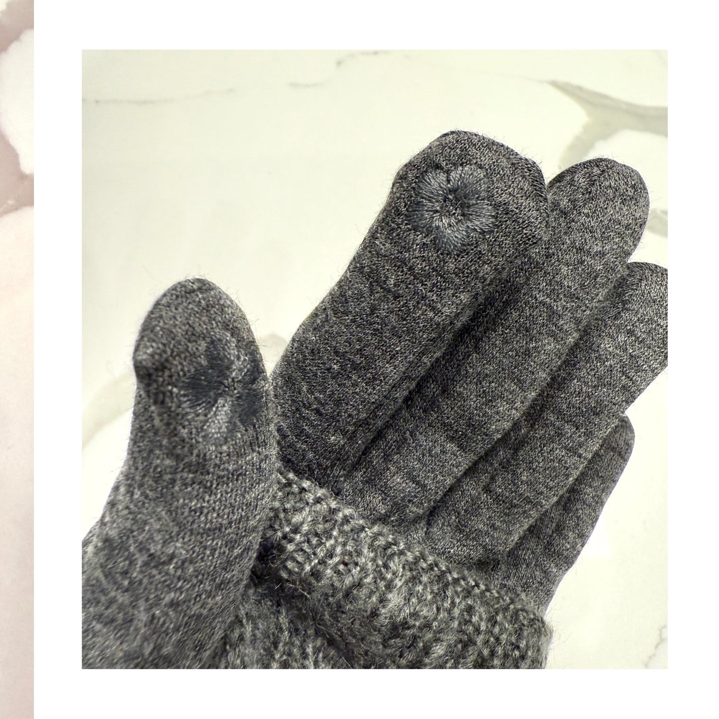 3 in 1 Cable knit Gloves