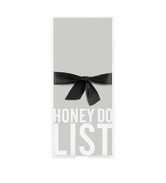 Notepaper in Acrylic Tray - Honey Do List